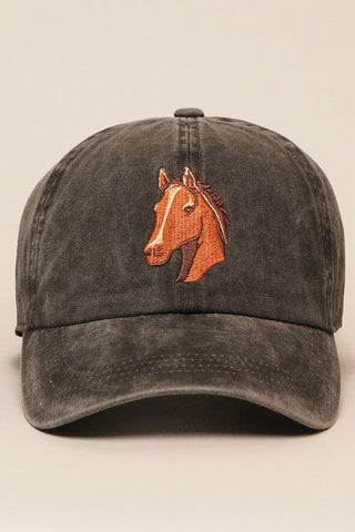 Denim Horse Baseball Hat