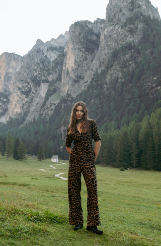 Clan Leopard Print Jumpsuit