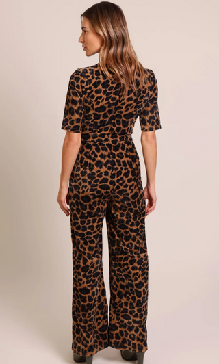 Clan Leopard Print Jumpsuit
