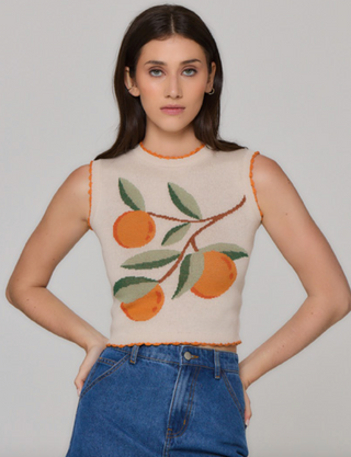 Peachy Knit Tank Vest