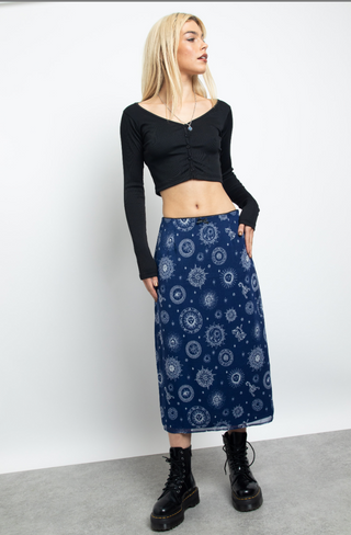 Celestial Midi Skirt-FINAL SALE