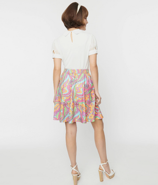Psychedelic Daisy River Sweet Talk Skirt