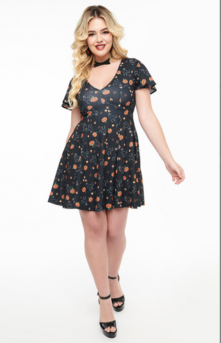 Spooky Cat Knit Dress-FINAL SALE