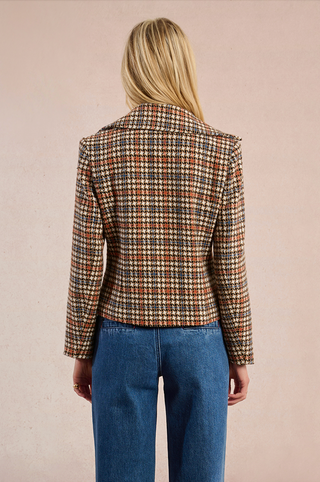 Plaid Double Breasted Coat