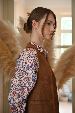Faux Suede Vest