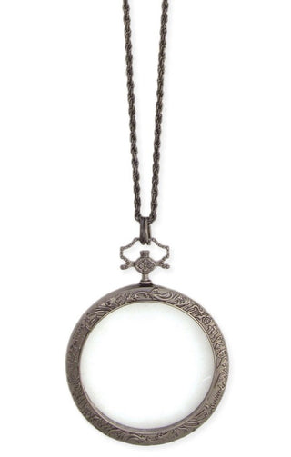 Vintage Magnify Glass Long Necklace-FINAL SALE