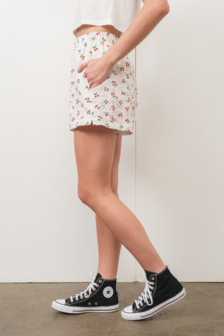 Cherry Print Shorts