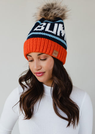 Ski Bum Pom Pom Knit Hat