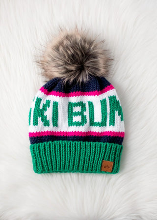 Ski Bum Pom Pom Knit Hat