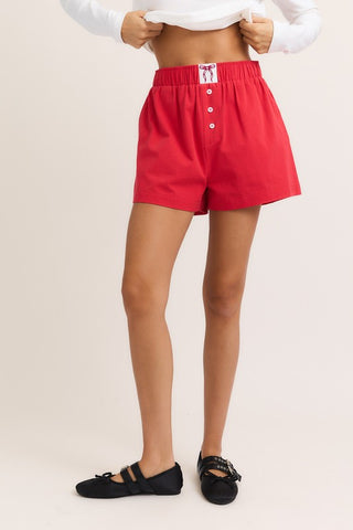 High Waisted Boxy Shorts