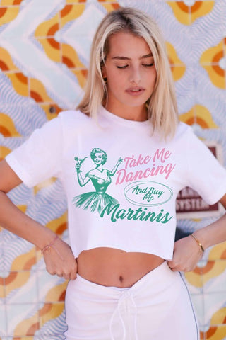 Take Me Dancing Cropped Unisex  Tee
