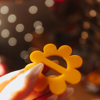 60s Yellow Flower Scarf Slide - FINAL SALE - Sincerely Betty