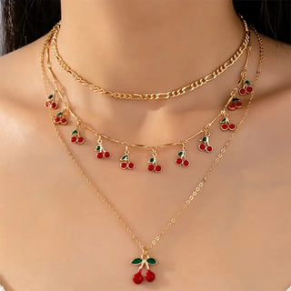 Layered Cherry Necklace