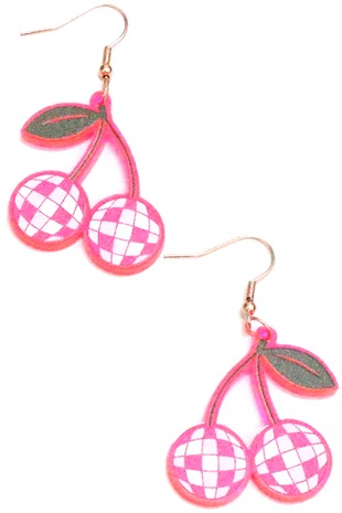 Disco Cherry Earrings–Final Sale Item