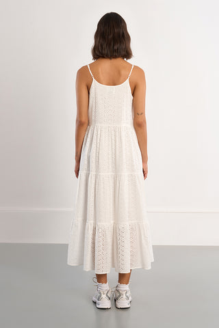 Eyelet Boho Midaxi Dress