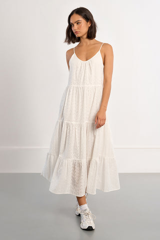 Eyelet Boho Midaxi Dress