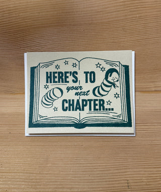 Next Chapter Congratulations Greeting Card