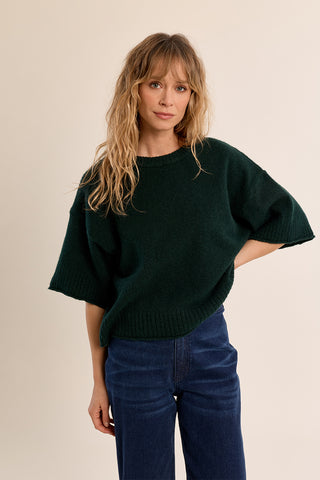 Cozy Quarter Sleeve Knit Sweater