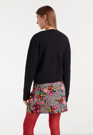 Ribbed Long Sleeve Knit Sweater