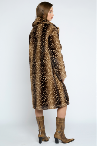 Doe Faux Fur Midi Coat