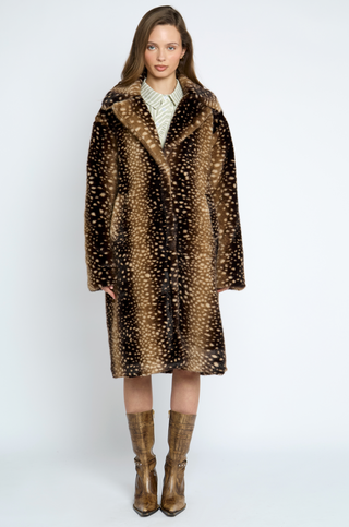 Doe Faux Fur Midi Coat