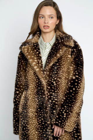 Doe Faux Fur Midi Coat