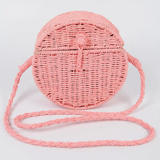 Round Straw Crossbody Bag