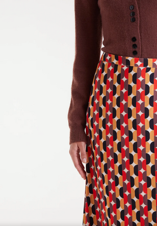 Retro Link Midi Skirt