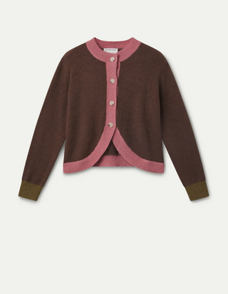Two-tone Knit Cardigan