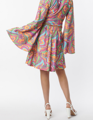 Psychedelic Daisy River Sweet Talk Skirt