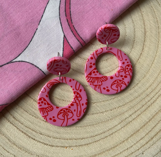 Mushroom Love 60s Earrings-FINAL SALE