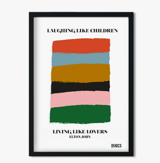 Laughing Like Children Elton John Giclée Art Print