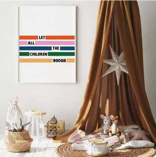 Let All The Children Boogie Bowie Giclée Art Print