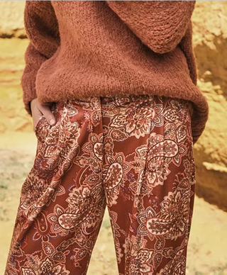 Paisley Pants in Terracotta