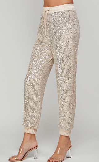 Sequin Joggers-FINAL SALE