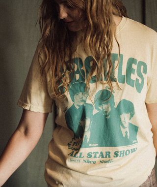 Unisex The Beatles All Star Show Vintage Graphic Tee