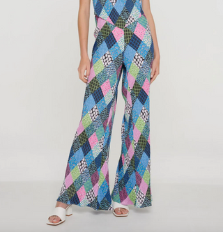 Printed Patchwork Flares