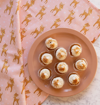 Retro Deer Holiday Tea Towel