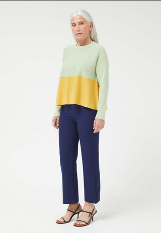 Color Block Swing Knit Sweater