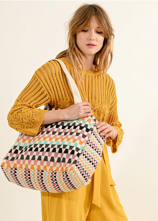 Zig Zag Wave Tote