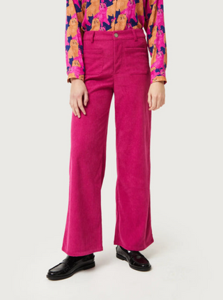 Mid-Rise Corduroy Pants