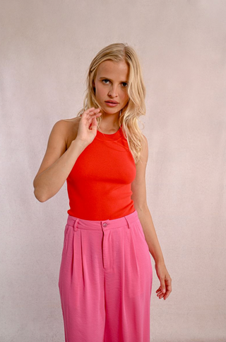 Racerback Knit Tank Top