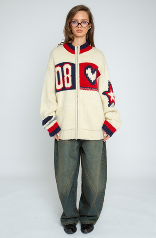 Beau Chunky Oversized Cardigan