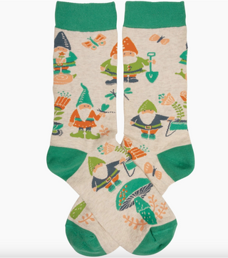 Garden Gnome Crew Socks