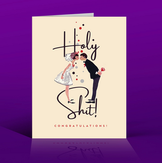 Holy Shit! Wedding Card