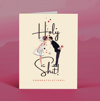 Holy Shit! Wedding Card