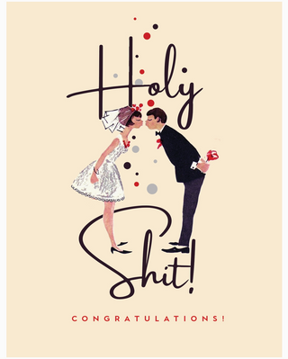 Holy Shit! Wedding Card
