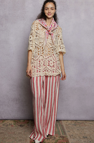Floral Patterned Multi-Style Woven Scarf
