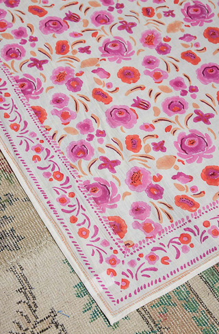 Floral Patterned Multi-Style Woven Scarf