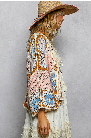 Crochet Granny Square Cardigan